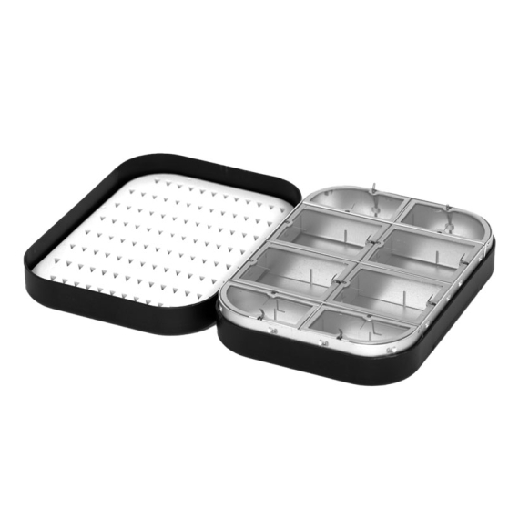 Douglas Metal Wheatley Fly Box 4\'\' Dual Foam / 8 compartments dans le groupe Stockage / Boîtes de pêche / Boîtes à mouche l\'adresse Sportfiskeprylar.se (NFD9184-4inch Foam-Comp)